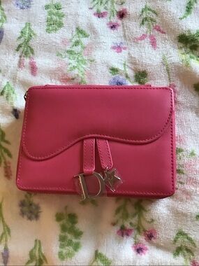Hot Pink Dior makeup case/clutch